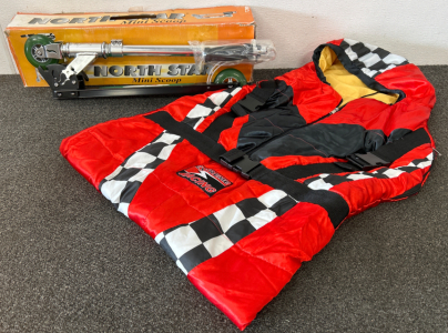 New North Star Mini Scoop Scooter and Toddlers Extreme Racing Sleeping Bag