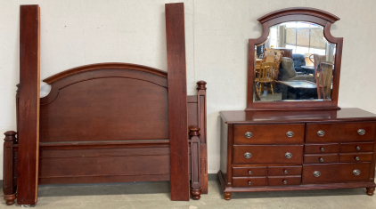 King Size Bed With Matching Dresser