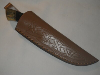 Stainless Full Tang Hunting Knife with Sheath 8.5"