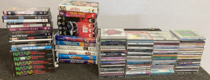 CD’s DVDs VHS