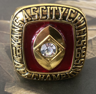 1966 Kansas City Chiefs AFL Championship Replica Ring Size 10