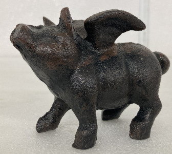 Cast Iron Flying Pig