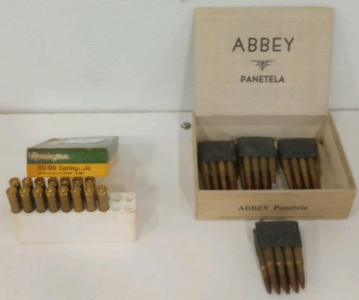(15) Remington .30-06 Springfield 150gr Ammunition Cartridges (32) .30-06 Springfield Ammunition Cartridges in Strip Clips