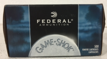 Federal Ammunition .22 Cal.Long Rifle 38 GR Copper Plated Hollow Point