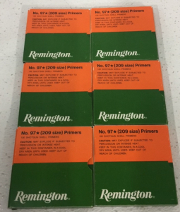 (6) Remington (209 Size) Primers 100 Shotgun Shells Primers