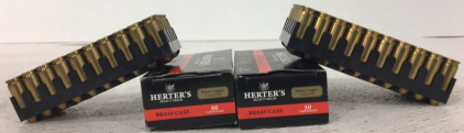 (2) Herters Brase Case 9mm Luger 115 gr FMJ