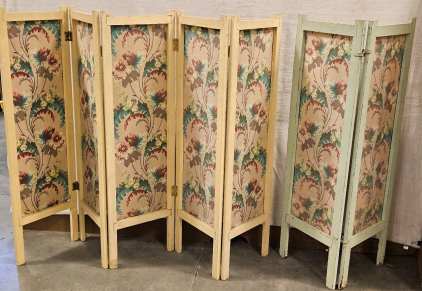 Vintage 5- & 2-panel Privacy Screens