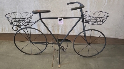 Antique Metal Bicycle Plant Stand