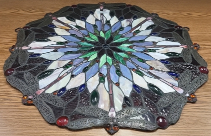 Very Nice Dragon Fly Stained Glass Wall Decor