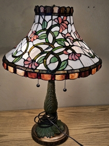 Working 22" Stained Glass Double Lamp