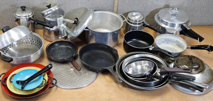 Cast Iron, Vision, Pressure Cooker, Stir Fry, Steamer, Double Broiler, Cookware