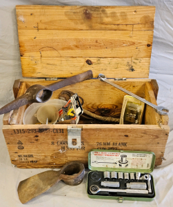 Tools & Hardware In 22" Wood Crate