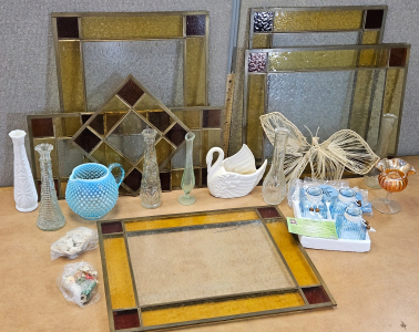 Stained Glass Panels, Vases, Fragrance Diffusers, More