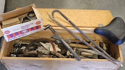 Tools & Hardware in 40" Wood Crate