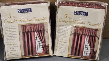 (2) 5-Piece Window Sets