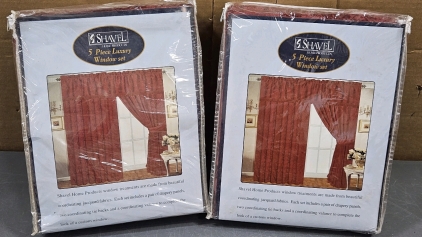 (2) 5-Piece Window Sets