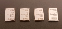 (4) 1 Gram Bars .999 Fine Silver - Verified Authentic