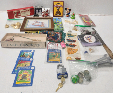 Vintage Bottle Caps, Candle Snuffer, Deer In Headlights Game, Heated Body Warmer, (2) Children's Watches And Much More!