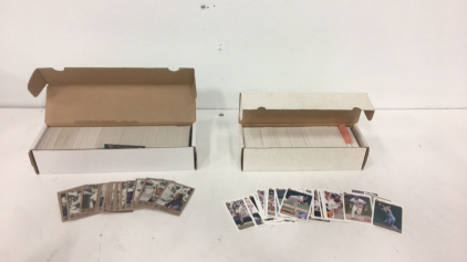 (1) Box Of (500+) 1992 Leaf Studio Baseball Cards (1) Box Of (500+) 1992 and 1993 Upper Deck Baseball Cards