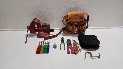 Wilson Vice, Tool Belt, Various Tools
