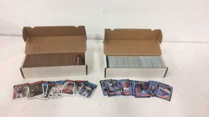 (1) Box Of 1986 Topps Baseball Cards (1) Box Of 1988 Leaf Donruss Baseball