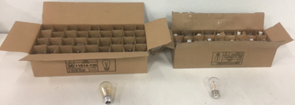 (36) Feit Electric 130 Volt 11 Watt Light Bulbs (24) Feit Electric 1 Watt 120 Volt Light Bulbs