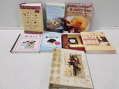 Assortment of (7) Cook Books and (1) Recipe Book