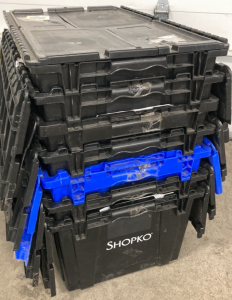 (7) Heavy Duty Storage Bins