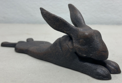 (1) Cast Iron Hare Door Stop