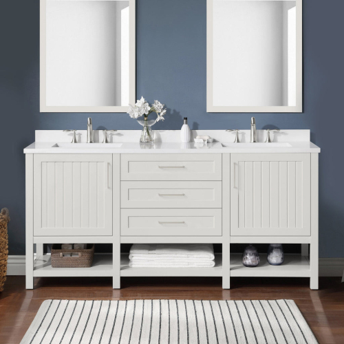 Martha Stewart Westchester White Picket Fence 72” Vanity