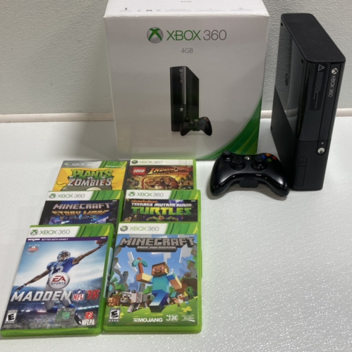 Xbox 360 w/ (1) Wireless Controller and (6) Games