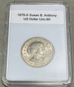 (1) 1979-S Susan B Anthony US Unc-60 Dollar Coin