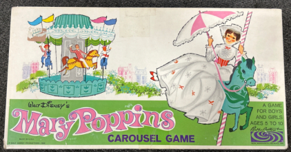 Vintage Walt Disneys Mary Poppins Carousel Boardgame