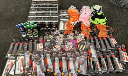 Halloween Makeup, Light bulbs, Kid socks and more