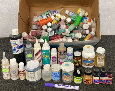 Box Of Paints And Art Chemicals