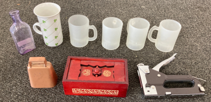 Frosted Mugs, Cups, and Piggy Bank