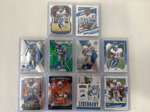 (10) Barry Sanders Sports Cards