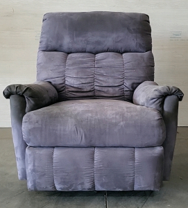 Blue Swivel Rocking Recliner