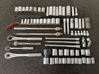 Large Amount of Sockets and Other Tools