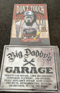 Metal signs