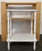 3 Tier Wooden Shelf And 2 Tier Side Table