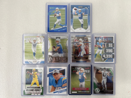 (10) Justin Herbert Sports Cards