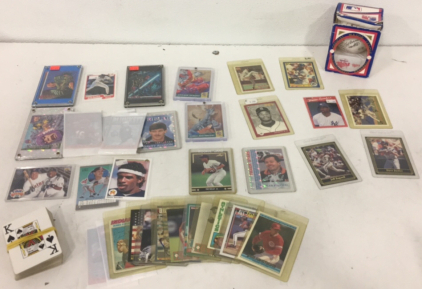 (5) X-Men Collectible Cards (24) Various Baseball Rookie And Star Cards Including Ken Griffey Jr (1) Minnesota Twins Facsimile Autographed Baseball and more!