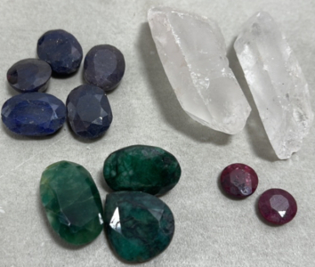 Various Cut And Faceted Gemstones