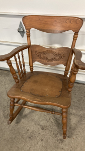 Vintage Wood Rocking Chair