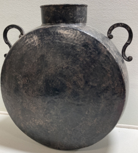 Large Metal Floor Vase