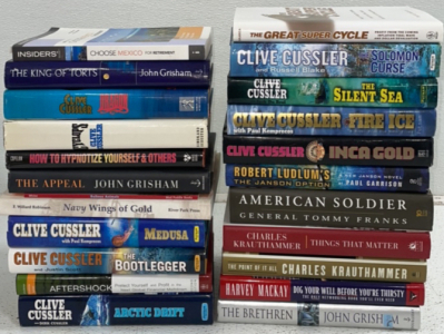 Numerous Books By Clive Cussler, & More!