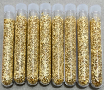 (8) Bottles Of Gold Flake/Leaf Gold