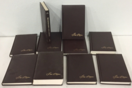 (10) Hardcover Volumes Of The Louis L’amour Collection Leather Bound Books Including The Daybreakers