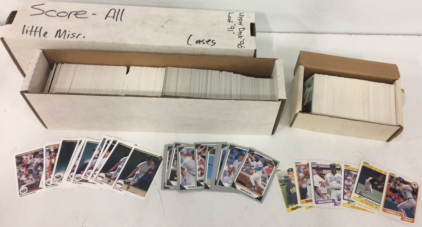 (250) 1990 Upper Deck Baseball Cards (250) 1991 Leaf Baseball Cards (250) 1990 Fleer Baseball Cards